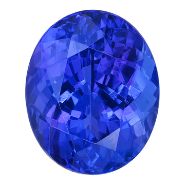 5.76ct Oval Certified AAAA Tanzanite Gemstone 11.94x9.68mm