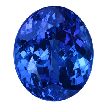 5.79ct Oval Certified AAAA Tanzanite Gemstone 10.80x9.06mm