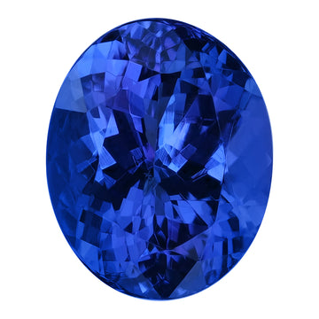 5.18ct Oval Certified AAAA Tanzanite Gemstone 11.76x9.54mm