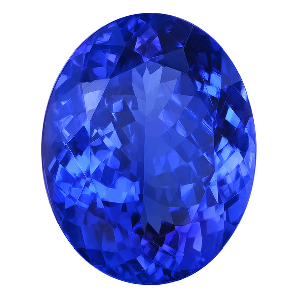 9.87ct Oval Certified AAAA Tanzanite Gemstone 15.40x12.23mm