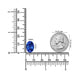 9.38ct Oval Certified AAAA Tanzanite Gemstone 14.21x10.85mm