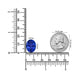 16.24ct Oval Certified AAAA Tanzanite Gemstone 16.40x13.00mm