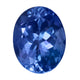 1.85ct AA Oval Certified Tanzanite Gemstone 9x7mm