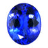 4.09ct AAAA Oval Tanzanite Gemstone 11.01x9.06mm