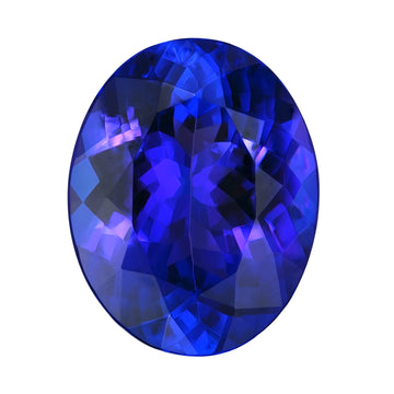 6.37ct AAAA Oval Tanzanite Gemstone 13.73x10.91mm