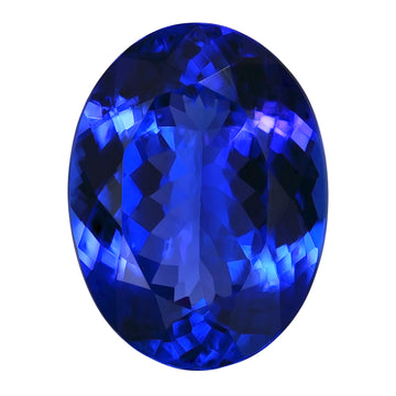 9.61ct Oval Certified AAAA Tanzanite Gemstone 15.77x11.86mm