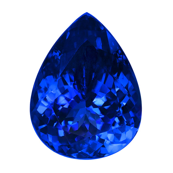 26.96ct Pear Shape AAAA Tanzanite Gemstone 21.32x16.24mm