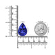 30.57ct Pear Shape AAAA Tanzanite Gemstone 24.00x17.20mm