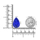 35.03ct Pear Shape AAAA Tanzanite Gemstone 25.00x17.22mm