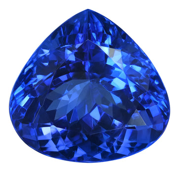6.78ct Pear Certified AAAA Tanzanite Gemstone 12.15x12.72mm