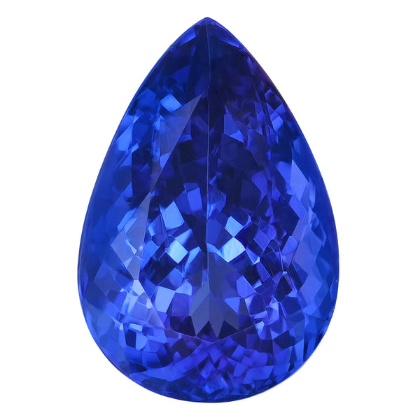 9.46ct Pear Certified AAAA Tanzanite Gemstone 16.34x11.09mm