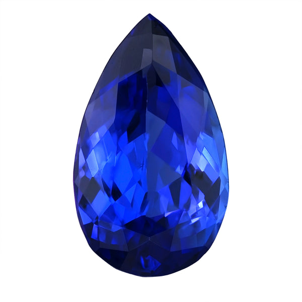 3.97ct AAAA Pear Tanzanite Gemstone 14.68x9.03mm