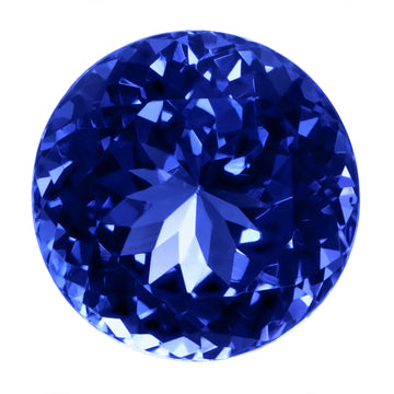 7.38ct Round Certified AAAA Tanzanite Gemstone 11.55x11.55mm