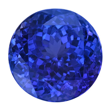 10.34ct Round Certified AAAA Tanzanite Gemstone 12.00x12.00mm