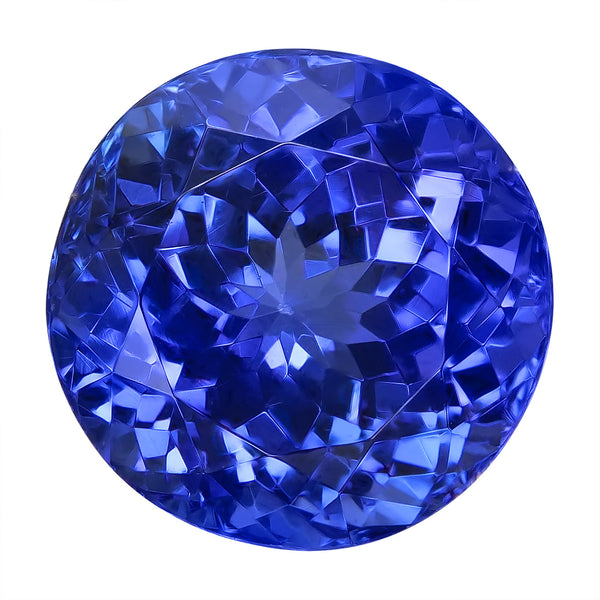 4.50ct AAA Round Certified Tanzanite Gemstone 10mm