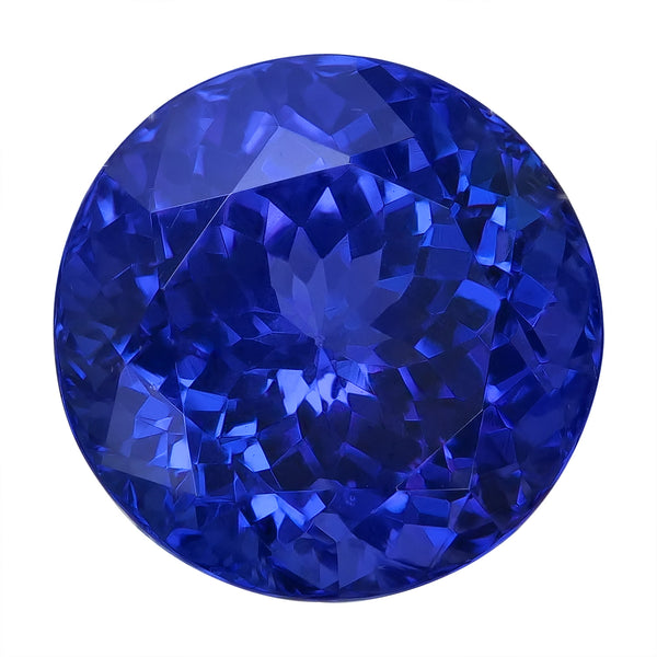 4.50ct AAAA Round Certified Tanzanite Gemstone 10mm