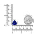 7.04ct Trillion Certified AAAA Tanzanite Gemstone 12.50x12.50mm