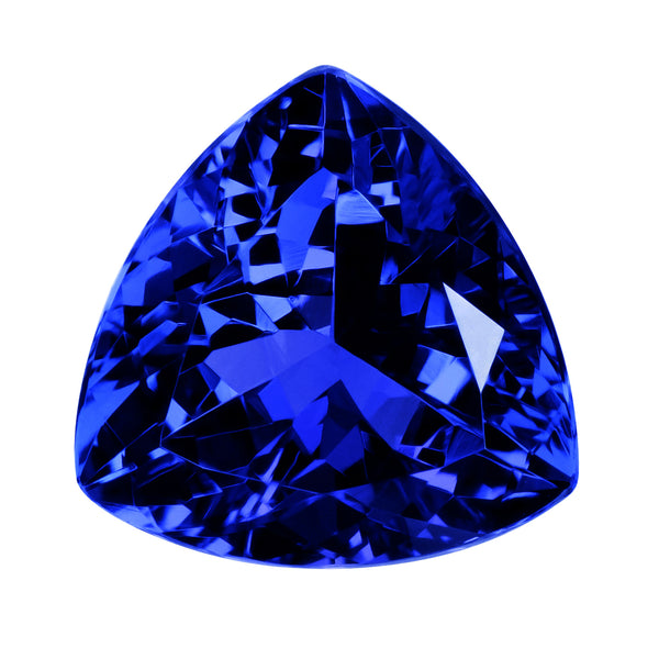 7.31ct Trillion Certified AAAA Tanzanite Gemstone 13.00x13.00mm