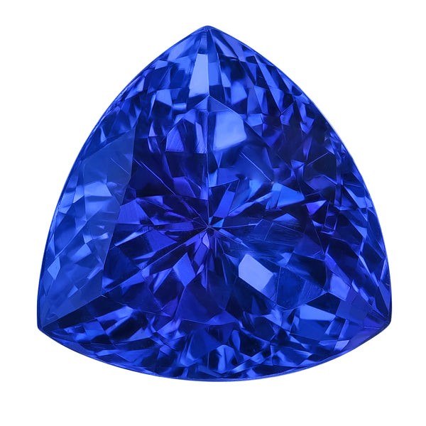 6.37ct Trillion Certified AAAA Tanzanite Gemstone 11.49x11.36mm