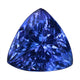 2.50ct AA Trillion Certified Tanzanite Gemstone 9mm