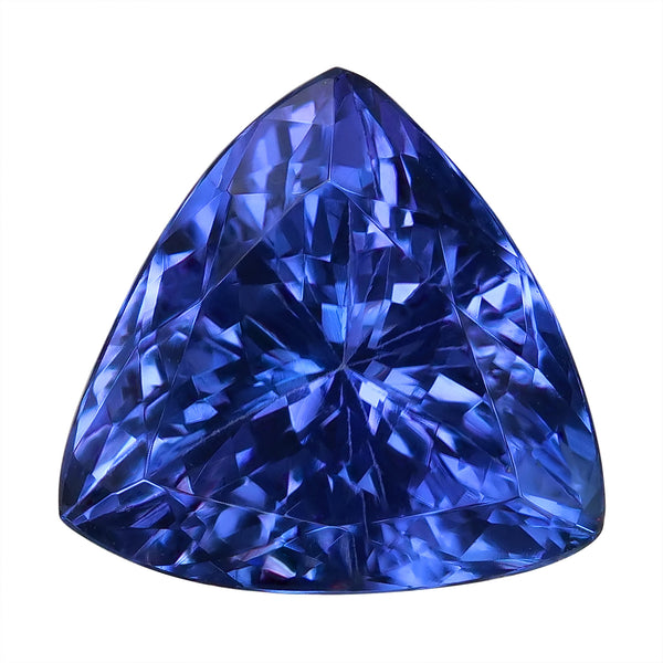 2.50ct AA Trillion Certified Tanzanite Gemstone 9mm