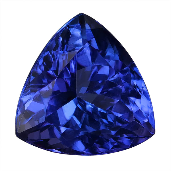 2.50ct AAA Trillion Certified Tanzanite Gemstone 9mm