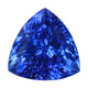 3.75ct AAAA Trillion Certified Tanzanite Gemstone 10mm