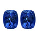 4.80ct AAAA Matched Pair Cushion Certified Tanzanite Gemstone 8.50x7.00mm