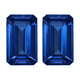 7.09ct AAAA Matched Pair Emerald cut Certified Tanzanite Gemstone 12.00x7.50mm