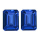 7.30ct AAAA Matched Pair Emerald cut Certified Tanzanite Gemstone 9.90x7.30mm