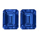 5.99ct AAAA Matched Pair Emerald cut Certified Tanzanite Gemstone 9x7mm