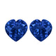 3.20ct AAAA Matched Pair Heart Certified Tanzanite Gemstone 8.00x8.00mm