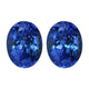8.44ct AAAA Matched Pair Oval Certified Tanzanite Gemstone 10.50x8.10mm