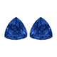 9.33ct AAAA Matched Pair Trillion Tanzanite Gemstone 10.50x10.50mm