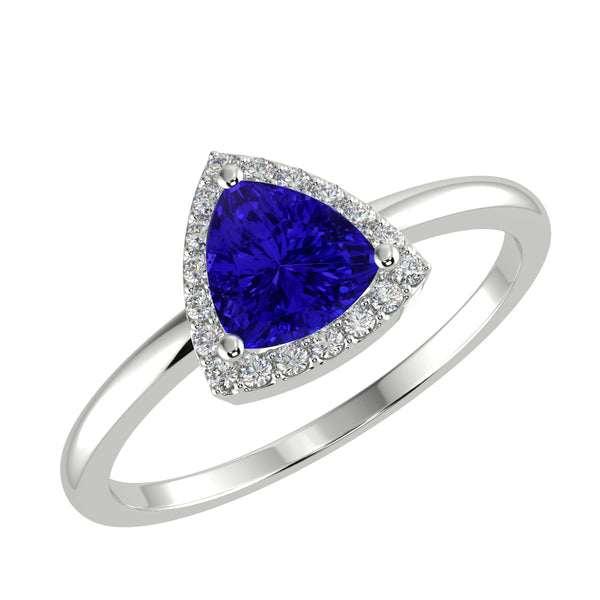 RTRA1002-Bella -Trillion Tanzanite Ring