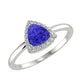 RTRA1002-Bella -Trillion Tanzanite Ring