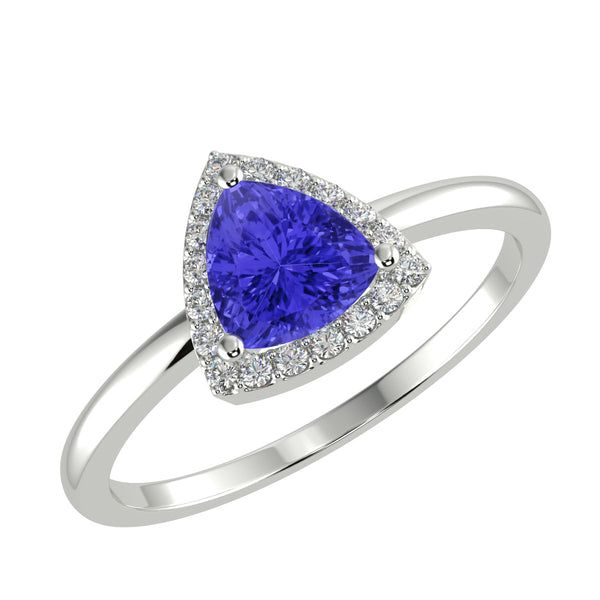 RTRA1002-Bella -Trillion Tanzanite Ring