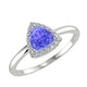 RTRA1002-Bella -Trillion Tanzanite Ring