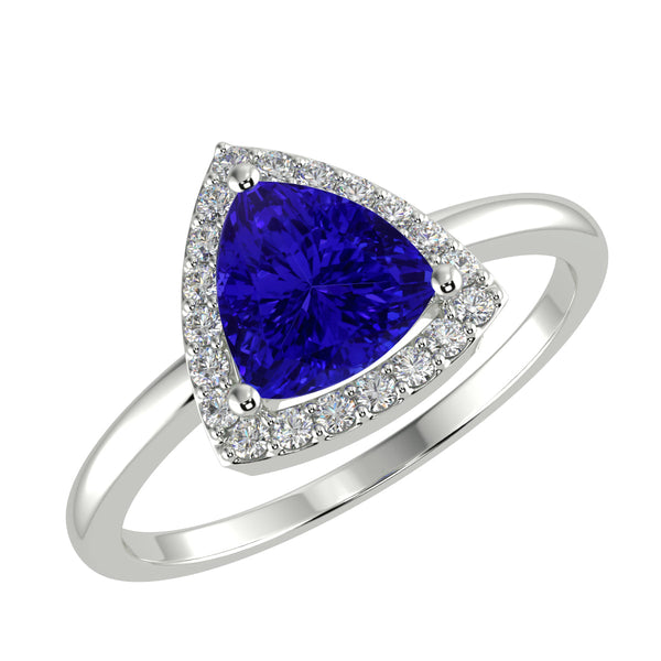 RTRA1002-Bella -Trillion Tanzanite Ring