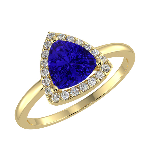 RTRA1002-Bella -Trillion Tanzanite Ring