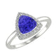 RTRA1002-Bella -Trillion Tanzanite Ring