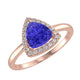 RTRA1002-Bella -Trillion Tanzanite Ring