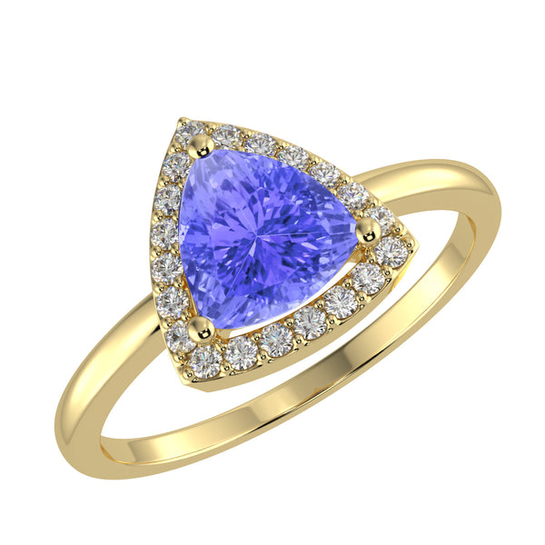 RTRA1002-Bella -Trillion Tanzanite Ring