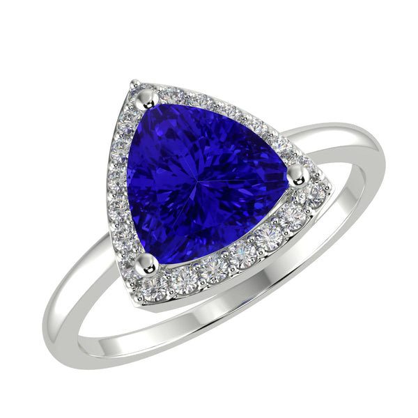 RTRA1002-Bella -Trillion Tanzanite Ring