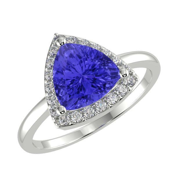 RTRA1002-Bella -Trillion Tanzanite Ring