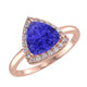 RTRA1002-Bella -Trillion Tanzanite Ring