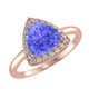 RTRA1002-Bella -Trillion Tanzanite Ring