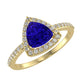 RTRA1003-Daisy -Trillion Tanzanite Ring