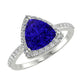 RTRA1003-Daisy -Trillion Tanzanite Ring