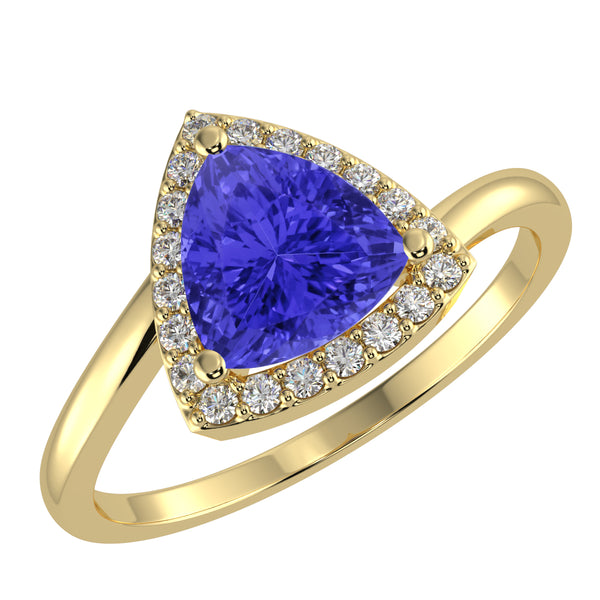 RTRA1004-Emma -Trillion Tanzanite Ring